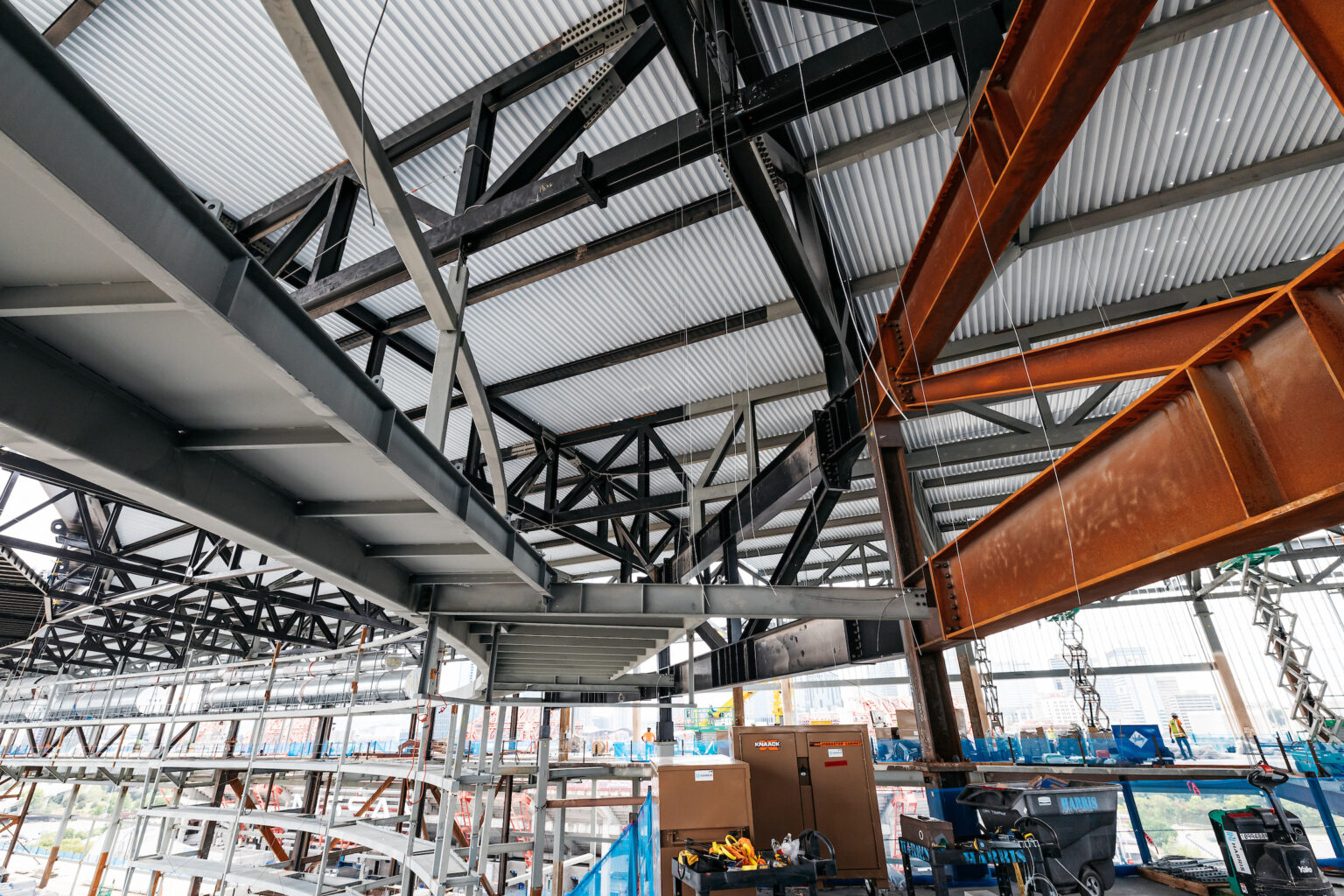 Structural Steel Raker September Construction Update - Tennessee Titans Stadium
