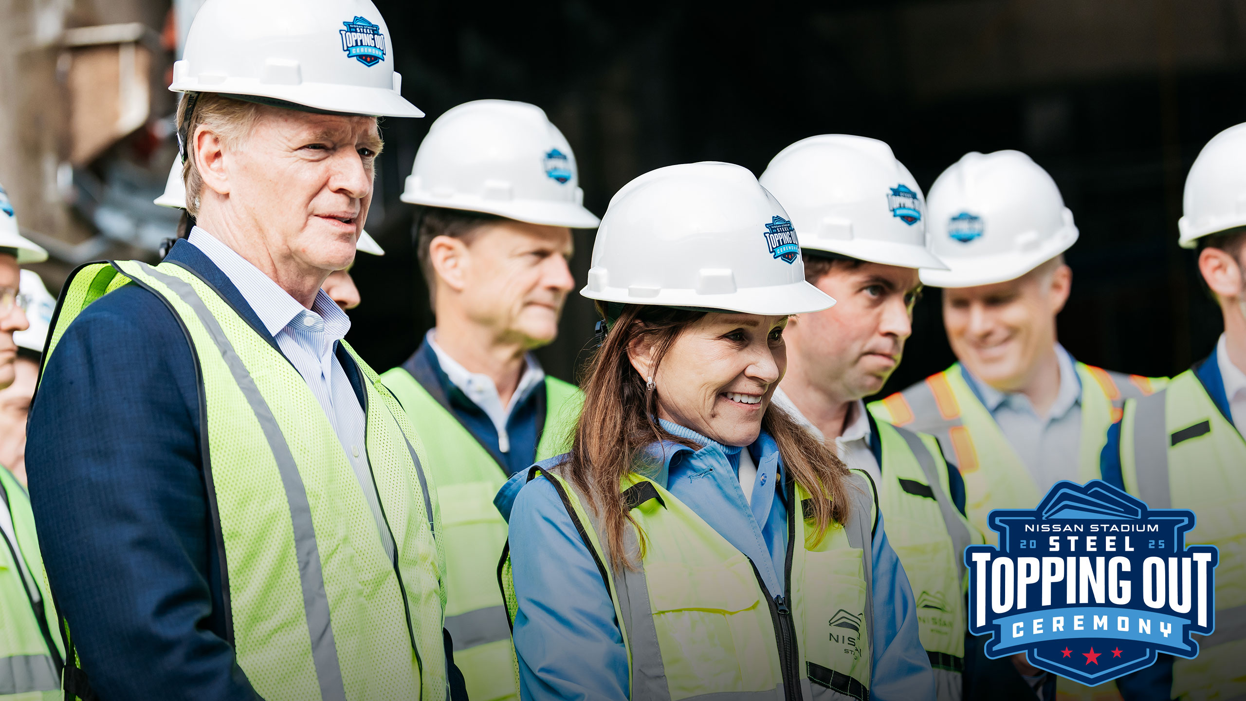 Steel Topping Out Ceremony - New Nissan Stadium