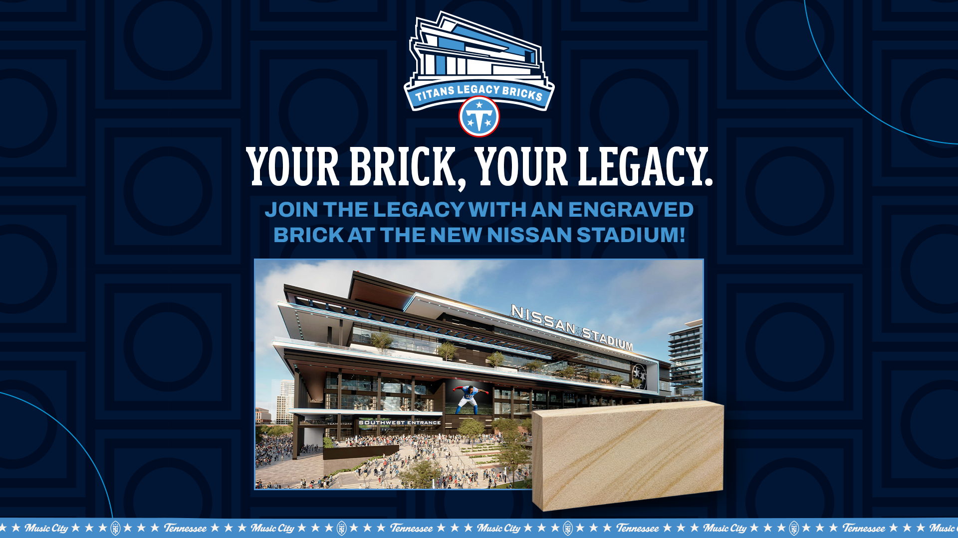 Tennessee Titans Launch the "Titans Legacy Bricks" Program